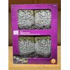 16 in. LED Tombstone Halloween Pathway Marker Lights with Timer (4-Pack) New