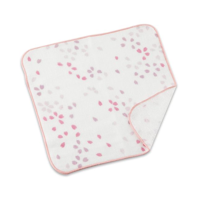 Japanese Cotton Towel Senshu (Osaka) Towel/Washcloth, Face Towel, Japanese Handkerchief/Made in Japan, 100% Cotton, Quick Drying, Absorbent, Ultra Soft, Thin (Washcloth, Sakura Blizzard)