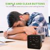 Plumeet Alarm Clock, Black