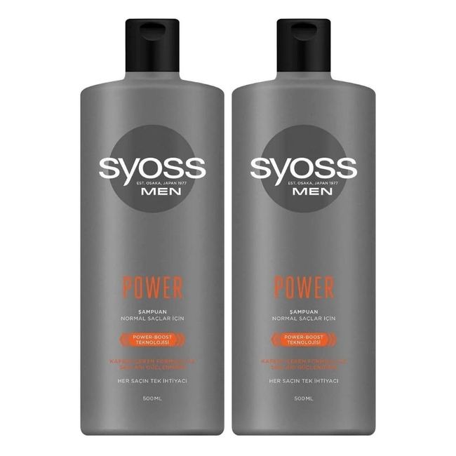 Syoss Men Power Güçlendirici Şampuan 500 ml x 2 Adet