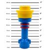 Lego Iconic Torch - Flashlight Blue/Red/Yellow (FL5)