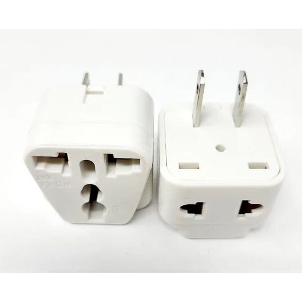 Universal Travel Plug Adapter Type A for Japan, Canada, US USA - 2 Pack