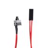 Dpofirs ATX Chassis Jumper Switch Cable, Computer Case Contact Type Power Switch Cable, RESET Reset Switch Cable, Red
