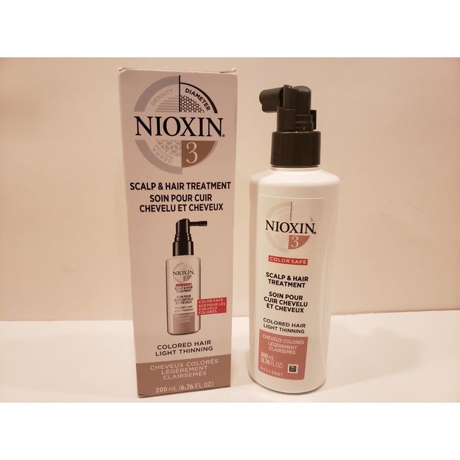 Nioxin~#3 Scalp & Hair Treatment Colored Hair Light Thinning~6.76 oz~NIB