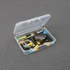 VOGARB Compact Collapsible Nail Clippers, Black, with Case