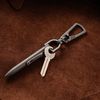 [KeyUnity] Titanium Key Chain Key Ring Carabiner for Connecting Mini Hook Quick Release Connector S/M/L Size Silver, KA29SW (S*2)