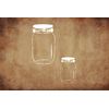 Mason Jar Custom Stencil, 8.5" x 11", Reusable & Sturdy for Art, Crafts & DIY Projects