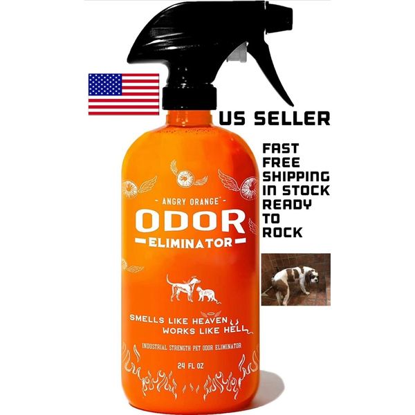 ANGRY ORANGE Pet Odor Eliminator for Strong Odor -Good for Dog or Cat Pee Smells