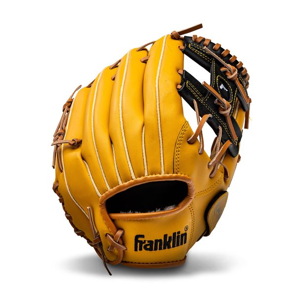 Franklin Sports Baseball and Softball Glove - Field Master - Baseball and Softball Mitt Tan, 11"