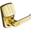 Electronic Keyless Door Lock - Bright Brass (Right Hinged Doors Only) Battery