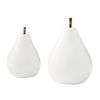 Mud Pie Small Ceramic Pear Sitters; 4 3/4" x 3 1/2" Dia