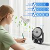 Portable Fan Adjustable Tilt/Speed Rechargeable W/ Bluetooth Speaker MP3 Player