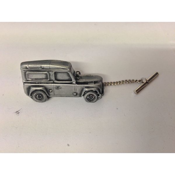 Defender 3D CAR Tack Tie Pin With Chain ref115