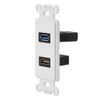 Haofy HDMI USB 3.0 Wall Plate Socket 2 in 1 Audio Video Wall Face Plate Panel