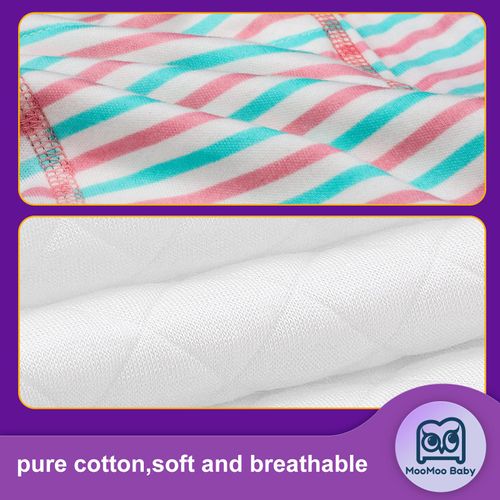 MooMoo Baby Cotton Training Pants Strong Absorbent Toddler Potty Training Underwear for Baby Girls 8T