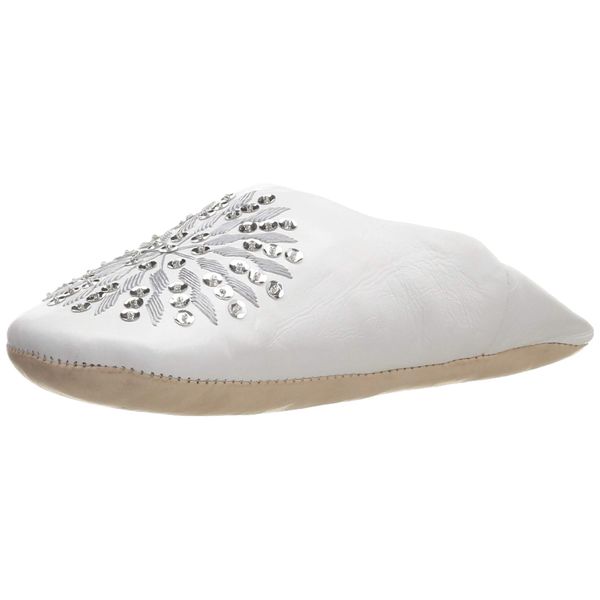 Fatima Morocco LFM013 Women's Slippers, white