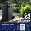 Plasticplace 64 Gallon Toter® Compatible Trash Bags - 25 Count
