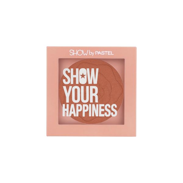 SHOW by PASTEL | Show Your Happiness Blush - Vibrant Pink Tone, Embossed Powder, Long-Lasting Color, No-204-Polite