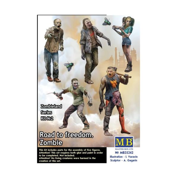 Masterbox 1:35 - Zombieland, Kit No. 2, Zombies