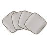 D&F Natural Cream 24 pc Dinner Set Dining Side Bowl Mug Cup&Saucer