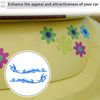 RATCHROLL Reflective Bumper Decal Reflective Blue Irregular Long Tail Butterfly Pattern Reflective Car Sticker Personalized Decoration