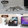 Pu Leather Desk Organizer, Multifunctiona