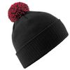 Beechfield Snowstar Beanie - French Navy/Light Grey