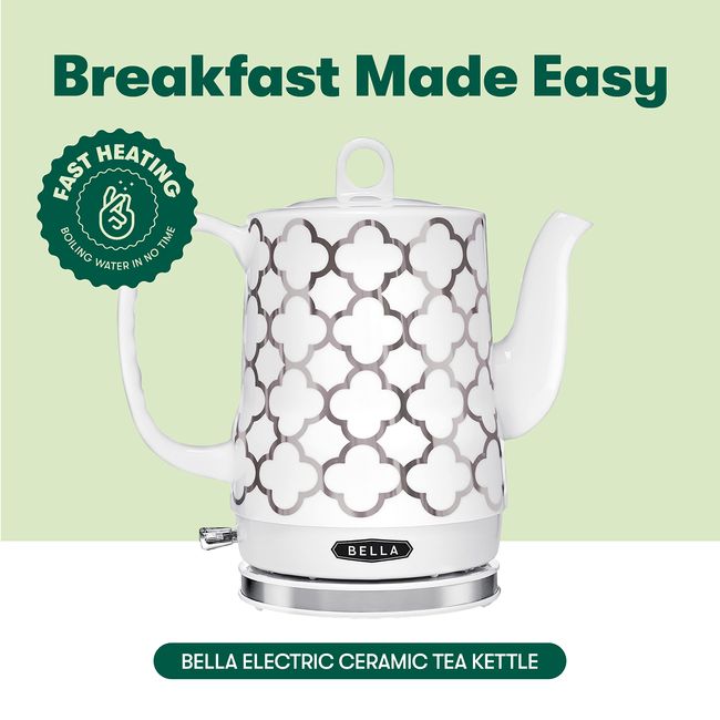 Bella ceramic tea outlet kettle