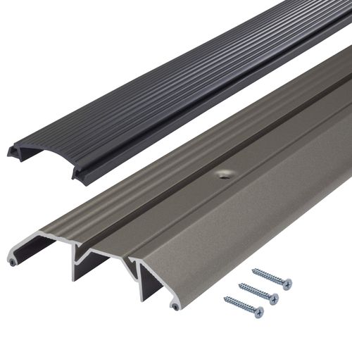 M-D Building Products 49006 Prem. High Threshold with Vinyl Seal AP 118, 36 Inches, Satin Nickel