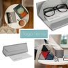 LAGO TERRA Premium Triangular Foldable Glasses Case - Grey