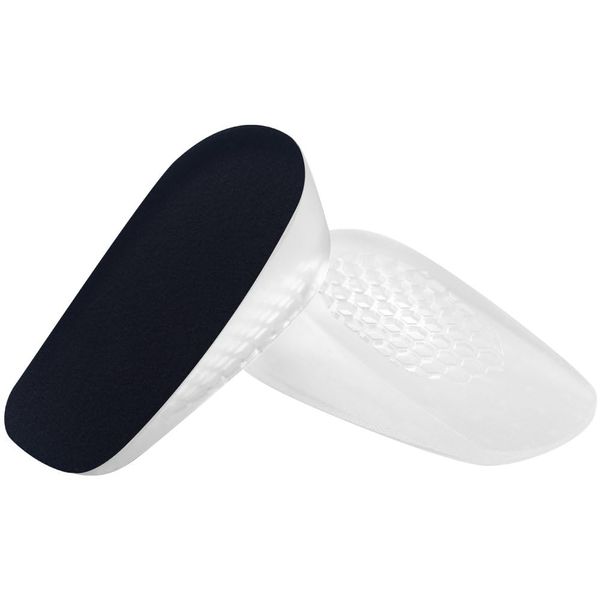 SOUMIT Erhöhung Höhe Einlegesohlen | Unsichtbare Silikon-Gel Foot Pflege Kissen, Lift Up Taller Cushion Pad für Schmerzlinderung und Selbstvertrauen (Frauen, Schwarz Erhöhen 2CM)