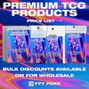 777 Pull Tab Sleeves - 100 Pack | Easy Pull Tab, Clear Poly, No PVC