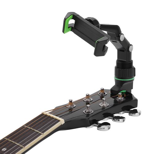 VBESTLIFE Guitar Headphone Holder Mount, 10Pcs Picks and Wiping Cloth for Teaching Video Recording Performance Accessory