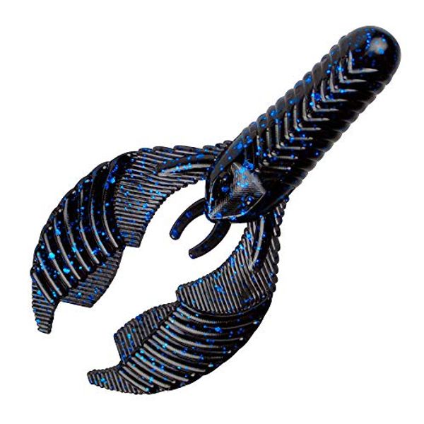 Yum Craw Chunk Black Blue Flake 3 1/4 in