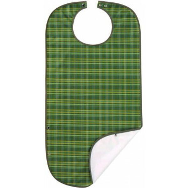 Sofrapyrene Apron Check 2WAY Green 102282 A chic and calm waterproof apron that makes everyday meals more enjoyable. Mail order available