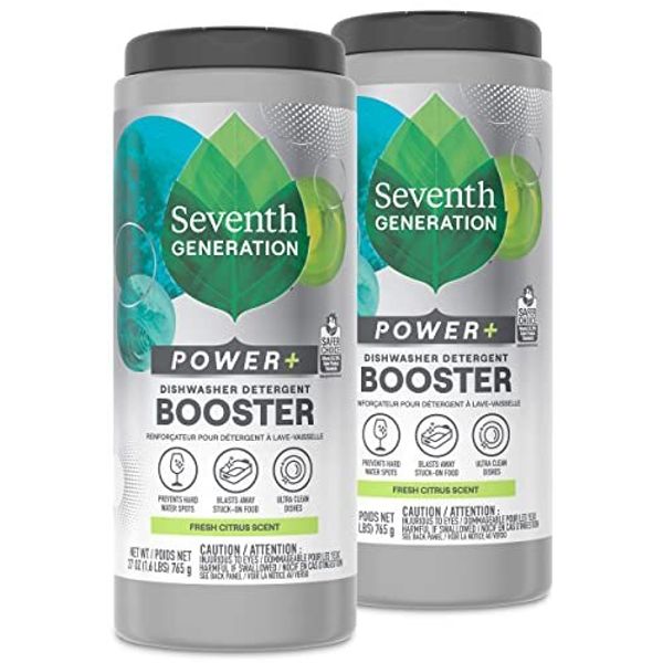 Seventh Generation Dishwasher Booster 2 Pack 1.6 lb Plant Powered Formula