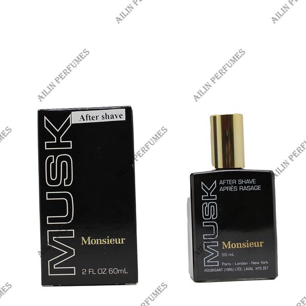 MUSK MONSIEUR by Houbigant 1.7 oz after shave liquid for men *vintage edition*