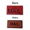 US MAIL Mailbox Flag Kit – Large Red Replacement Flag for Brick & Stone Mailboxes, ASA UV & Weather-Resistant Plastic, Universal Front Mount, 4.02” x 2.27” x 0.59”, USPS Compatible