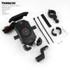 15W Wireless+USB Charging Phone Holder Mount Universal for Motorcycle Handlebar