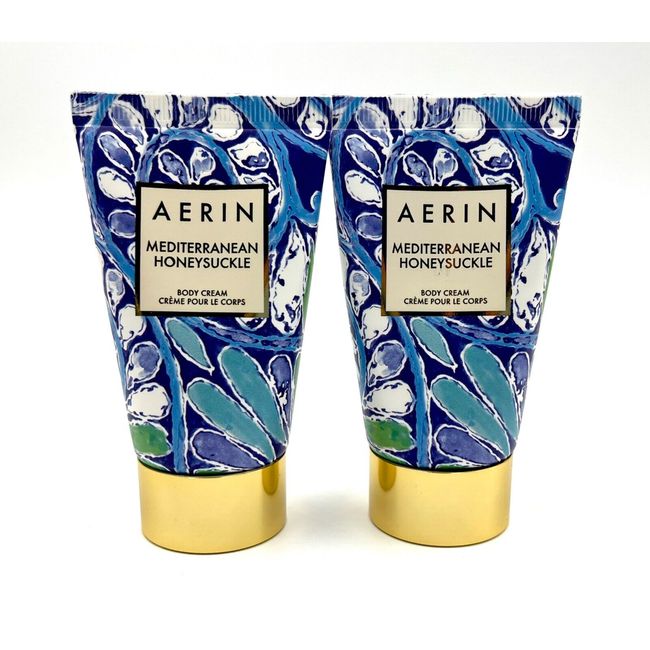 Lot of 2:  Aerin Mediterranean Honeysuckle Body Cream 30ml *2=60ml / 2 oz total