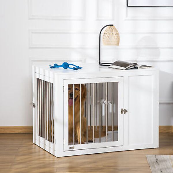 Furniture Style Dog Crate, End Table Pet Cage Kennel, Indoor Decorative