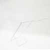 Laundry Drying Rack with Gullwings White Metal Air Dry Folding Stand