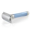 Edwin Jagger DELBE14BL Long Handled Reusable Classic Double Edge Safety Razor (Blue)