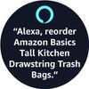 Basics Tall Kitchen Drawstring Trash Bags, Clean Fresh Scent, 13 Gallon