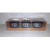 Rae Dunn "Boo" "Spooky" " Haunted" Pumpkin Tea Light Holders Set - 3-Pack New