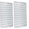 2-Pack Clear Sink Protector Mats – Perforated Design for Kitchen Basin