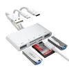LBSC SD Card Reader, 5 in 3 USB 3.0 / Type C Card Reader, Compatible with iPad, Read/Write Simultaneously, Rapid Charging, No Setup, Two-Way High Speed Data Transfer,