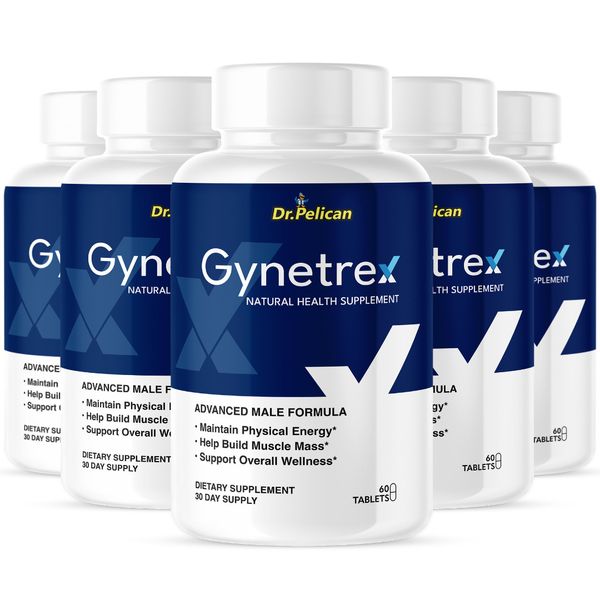 Gynetrex - Men's Health & Performance- 5 Bottles- 300 Tablets
