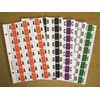 Jeter Alpha Ring Book Replacement Page (5 Pages 120 Labels) (Letter A-Orange)