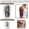 atydkug 77 Sheets Temporary Tattoos for Men, Snake Eagle Wolf the Flowers Fake Tattoos Long Lasting for Children Adults Men and Women, 1.0 count